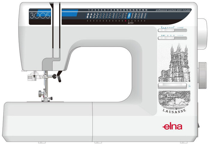 Швейная машина Elna 3005 Лозанна, Белый №1