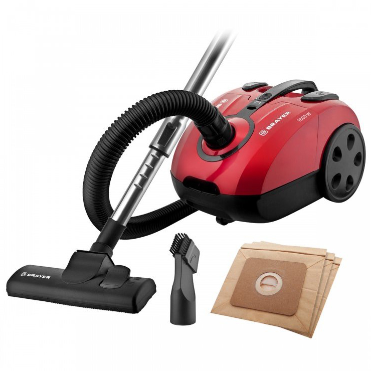 Пылесос Brayer BR4223, Красный детальное изображение - 4