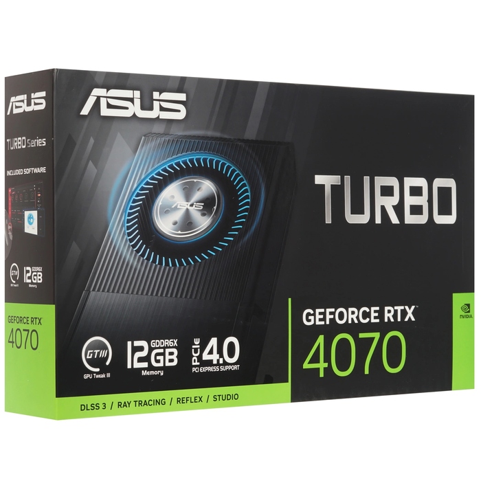 Видеокарта ASUS GeForce RTX 4070 Turbo, TURBO-RTX4070-12G, 12 ГБ, Черный №7