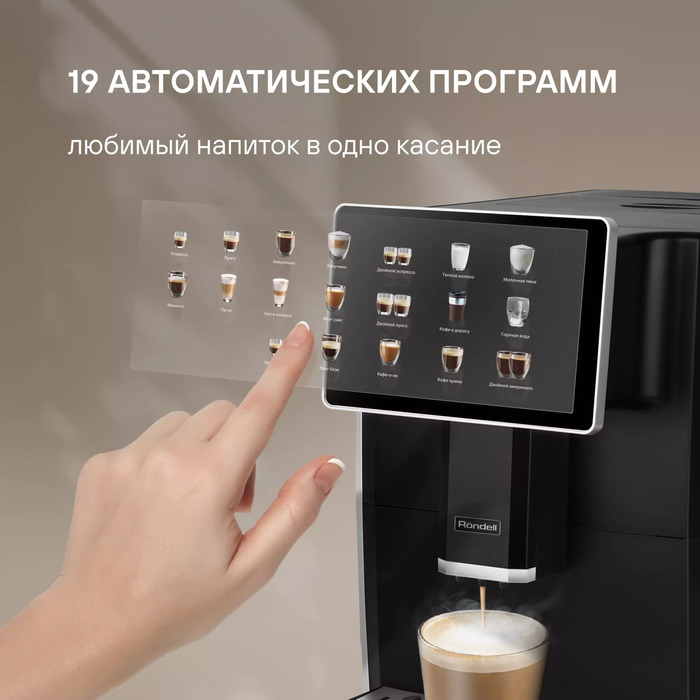 Кофемашина Rondell-МБТ RDE-1108, Черный №2