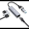 USB-концентратор Digma DHUB-LAN-4PORT, Серый вариант - 1