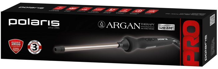 Плойка Polaris Argan Therapy PRO PHS 1509TAi, Черный №3