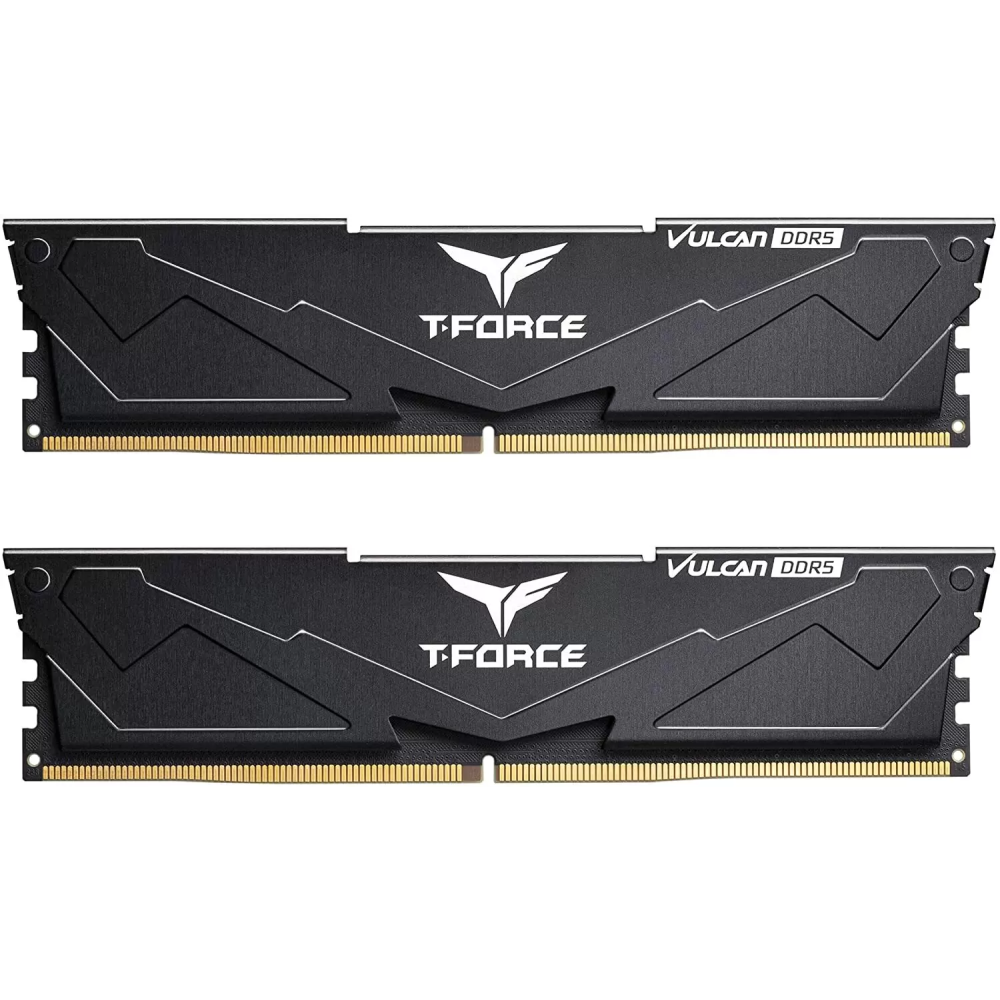 Оперативная память Team T-Force Vulcan DDR5 6000MHz, FLBD532G6000HC38ADC01, 2x16 Гб KIT, 32 Гб детальное изображение - 1