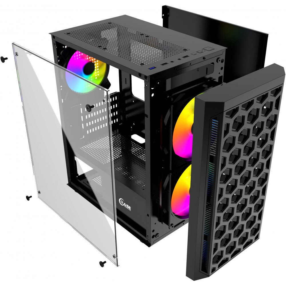 Корпус Powercase Mistral Micro T3B, Черный детальное изображение - 5