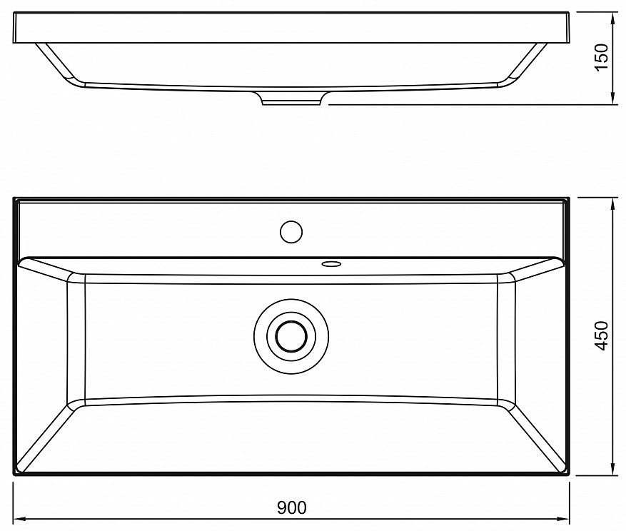 Умывальник Florentina Astoria 700  детальное изображение - 6