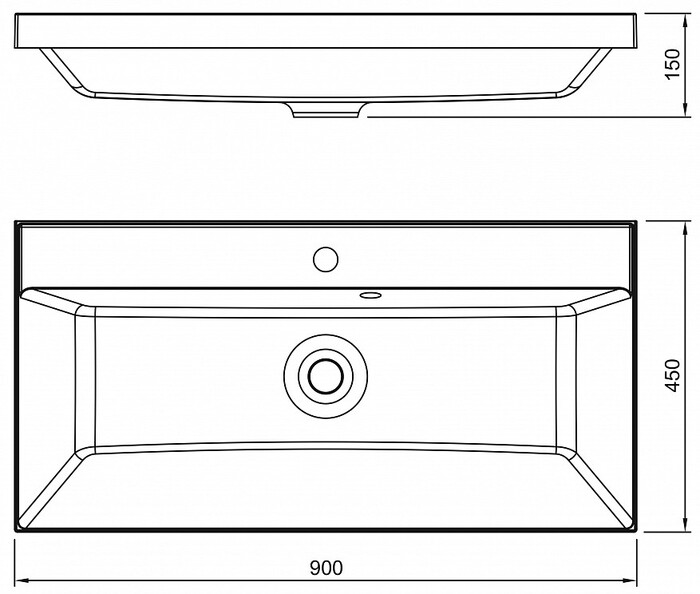 Умывальник Florentina Astoria 700  №6
