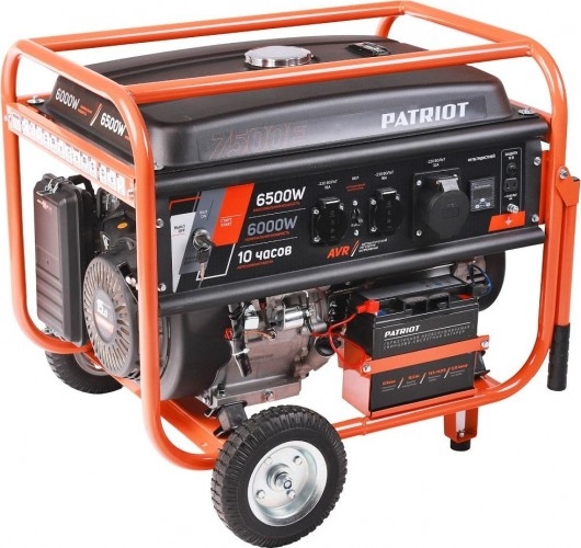 Генератор бензиновый PATRIOT GRS 7500E 476102288, 6 кВт, Оранжевый детальное изображение - 2