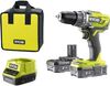 Аккумуляторная дрель-шуруповерт Ryobi ONE+ R18DD2-220S 5133003821, 18 В, 40 Нм, 2 А·ч  вариант - 2