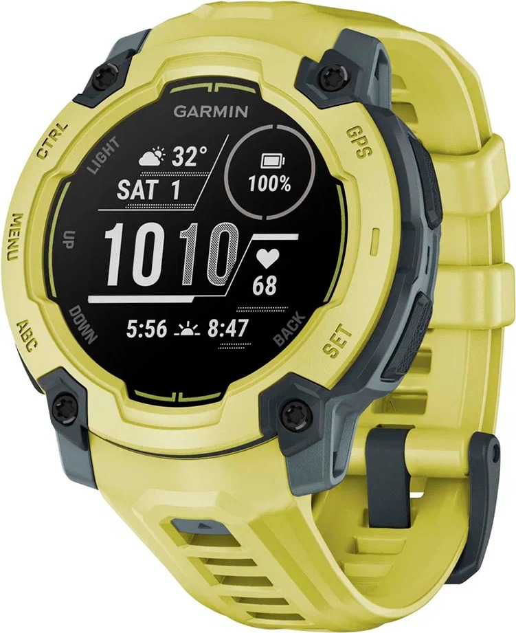 Смарт-часы Garmin Instinct E Limited edition, 45 мм, Electric Lime with Electric Lime Band, Желтый детальное изображение - 1