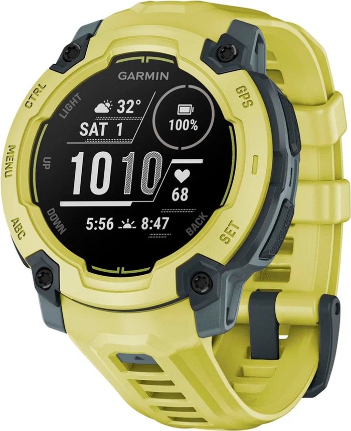 Смарт-часы Garmin Instinct E Limited edition, 45 мм, Electric Lime with Electric Lime Band, Желтый №1