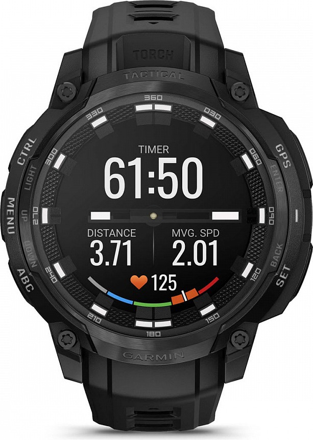 Смарт-часы Instinct Crossover AMOLED Tactical Edition, 30 мм, Черный детальное изображение - 4