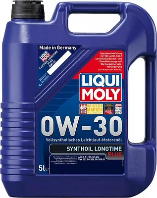 Моторное масло Liqui Moly Synthoil Longtime Plus 0W-30, 5 л детальное изображение - 1