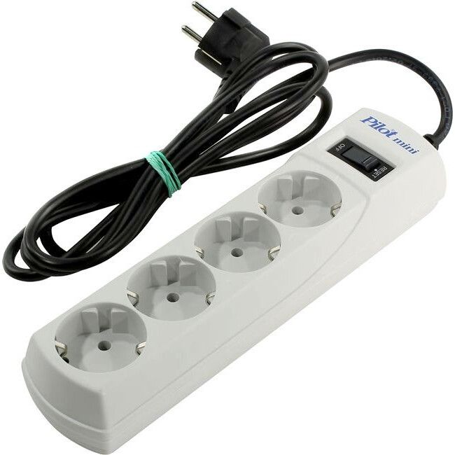 Сетевой фильтр Pilot mini, 1.8 м, Белый детальное изображение - 1