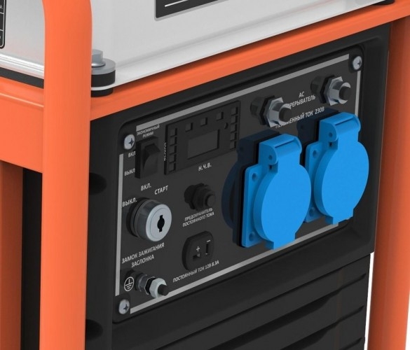 Генератор бензиновый ZONGSHEN BPB 4500 E 1T90DFB51, 4.2 кВт, Оранжевый детальное изображение - 8