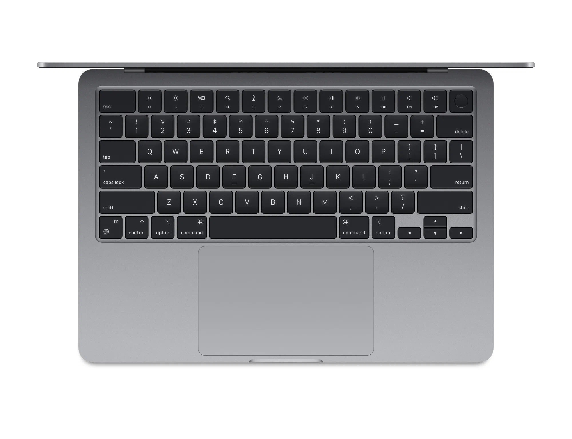 Ноутбук Apple MacBook Air 13 2024, RAM 8 ГБ, Space gray, SSD 256 ГБ, Apple graphics 8-core детальное изображение - 2