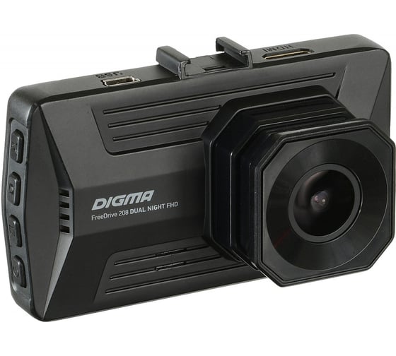 Видеорегистратор DIGMA GP6248 FreeDrive 208 DUAL Night FHD, 2-х канальный, 1920x1080 Full HD dpi, MicroSD, 32 ГБ, Черный детальное изображение - 6