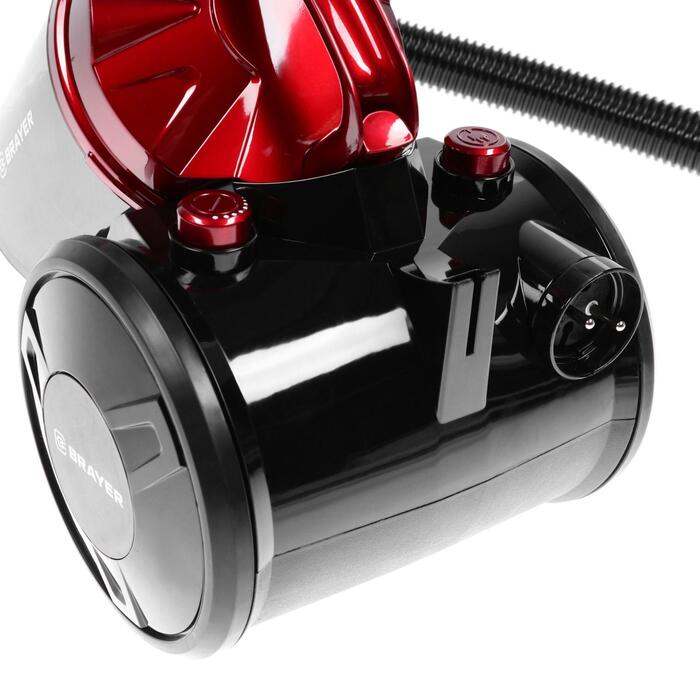 Пылесос Brayer BR4202, Черный/Красный №6