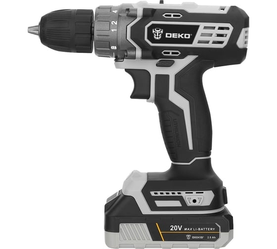 Аккумуляторная дрель-шуруповерт DEKO DKCD20 Black Edition SET 3, 20 В, 40 Нм, 2 А·ч, 063-4050 детальное изображение - 2