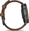 Смарт-часы Garmin Venu 4 45 мм, Темно-серый с коричневым кожаным ремешком вариант - 4