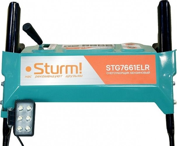 Снегоуборщик бензиновый Sturm STG7661ELR электро старт, фара, 7 л.с., 5150 Вт, Голубой/Черный детальное изображение - 6