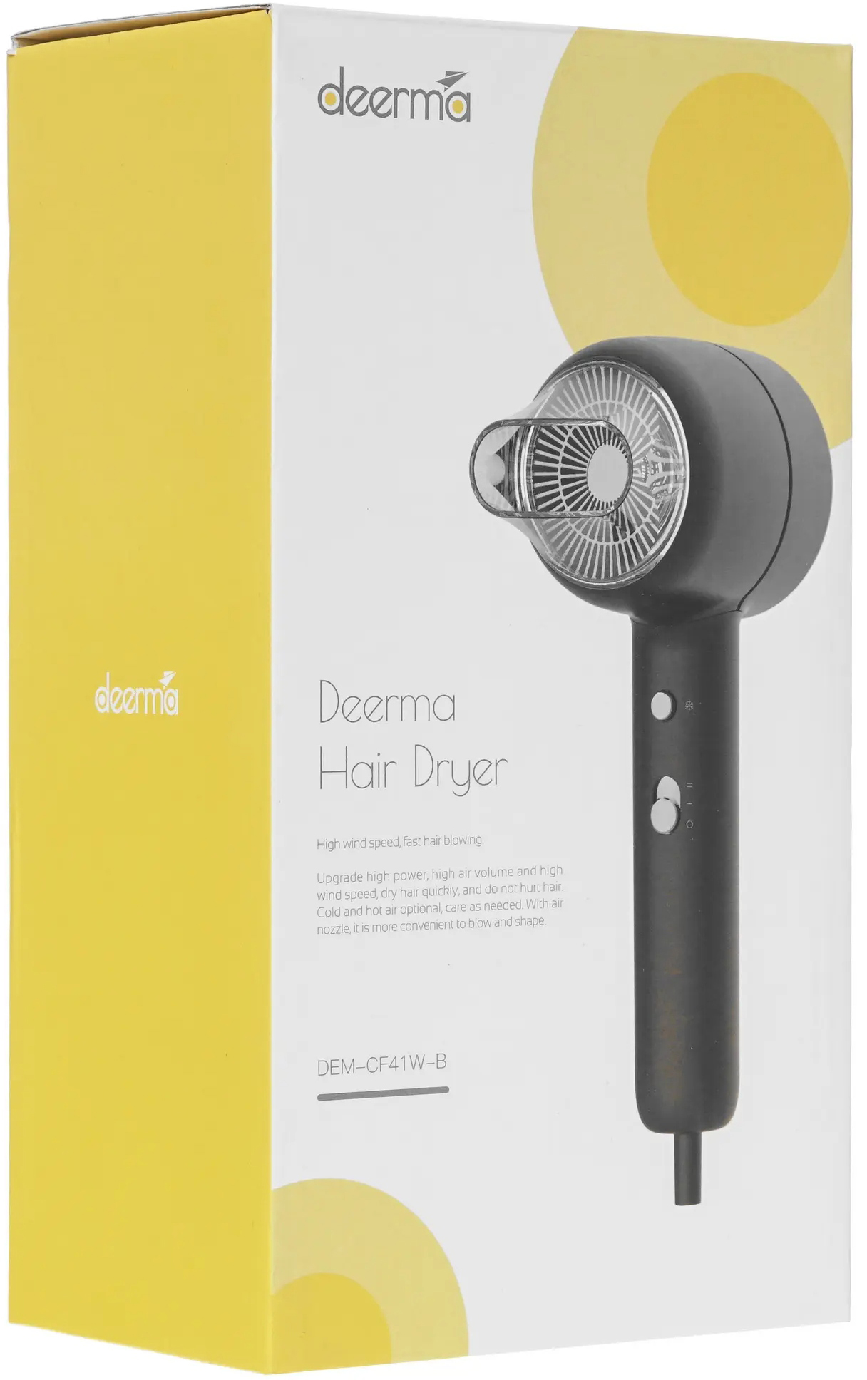Фен Deerma Hair Dry DEM-CF41W-B, Черный детальное изображение - 6