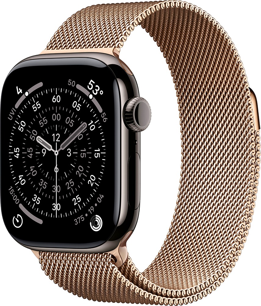 Умные часы Apple Watch Series 11 42 мм, Natural Titanium Case with Natural Milanese Loop, GPS + Cellular, Серебристый детальное изображение - 4