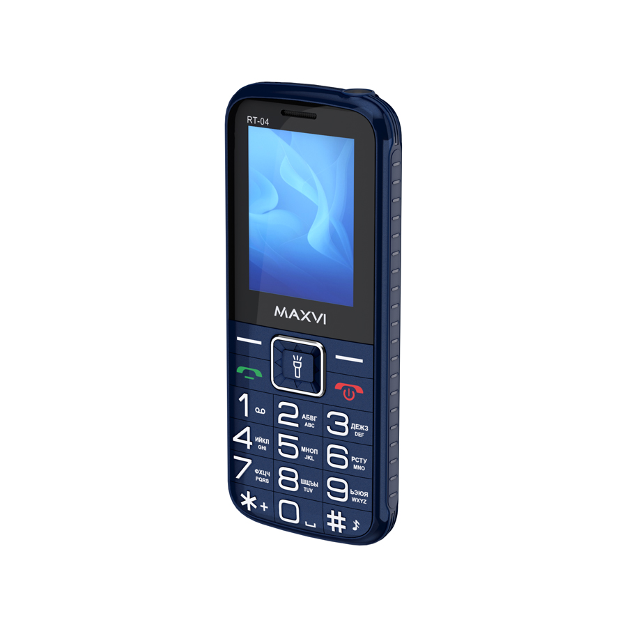 Мобильный телефон MAXVI RT-04 с док-станцией, 32 Мб, Синий, Dual mini-SIM детальное изображение - 6