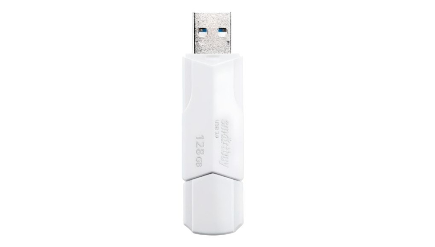 USB Flash накопитель Smartbuy Clue USB 3.0 128 ГБ, Белый детальное изображение - 1