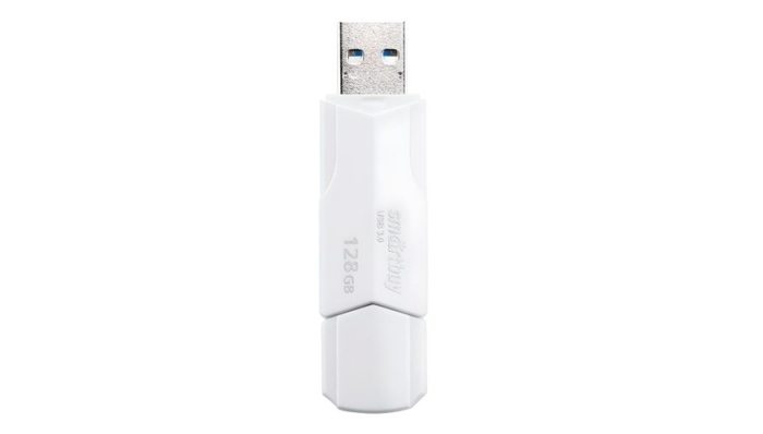 USB Flash накопитель Smartbuy Clue USB 3.0 128 ГБ, Белый №1