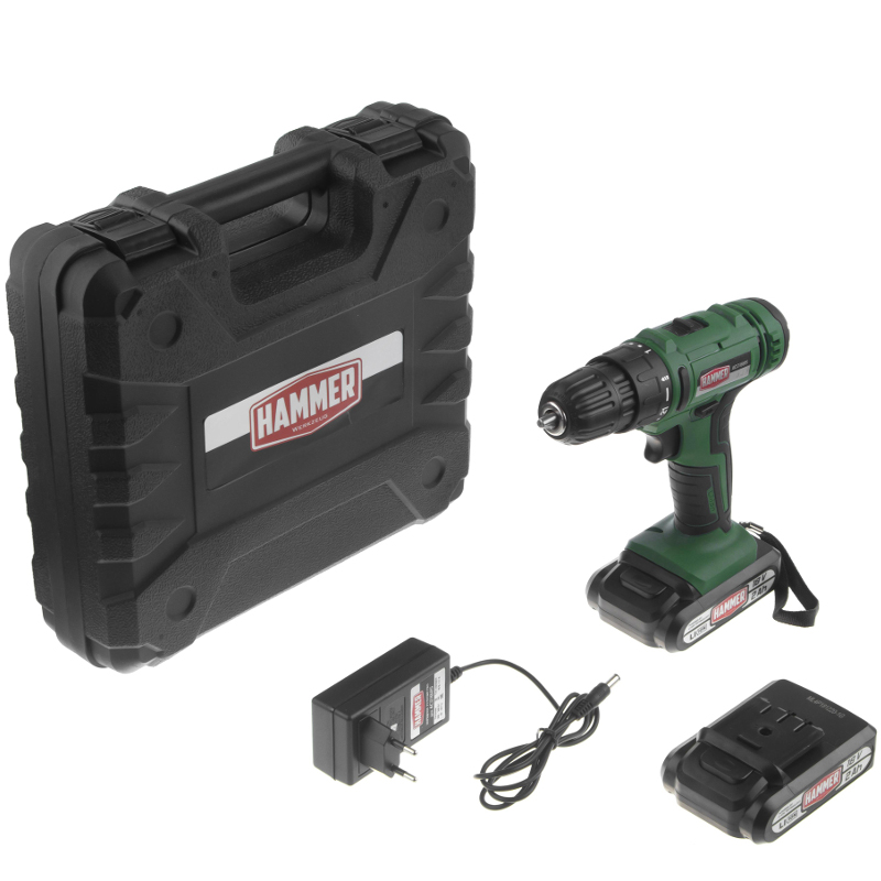 Аккумуляторная дрель-шуруповерт Hammer ACD18BS 680329, 18 В, 45 Нм, 2 А·ч  детальное изображение - 2