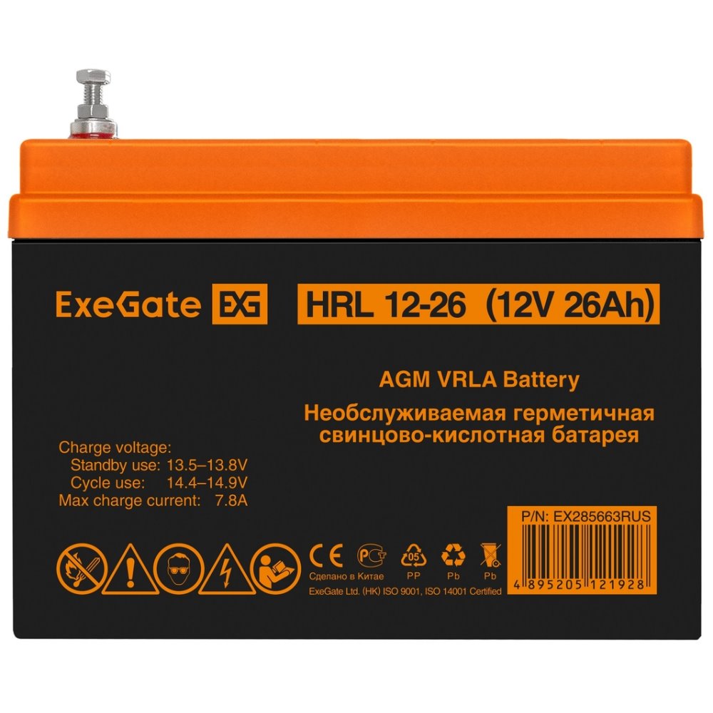 ИБП ExeGate FineSine SX-1500.LCD.AVR.2SH + 2x HRL 12-26 (26Ач) + батарея детальное изображение - 9