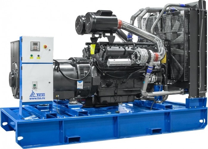 Генератор дизельный ТСС АД-400С-Т400-1РМ16 (TTD 550TS) 028266, открытый, 400 кВт, Синий детальное изображение - 1