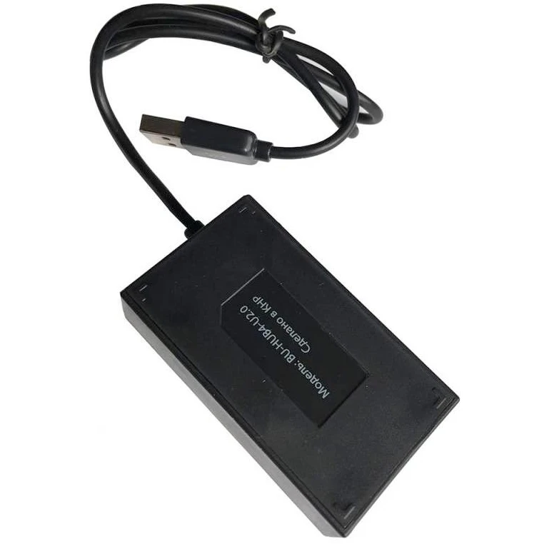 USB-концентратор Buro BU-HUB4-U2.0, Черный детальное изображение - 2
