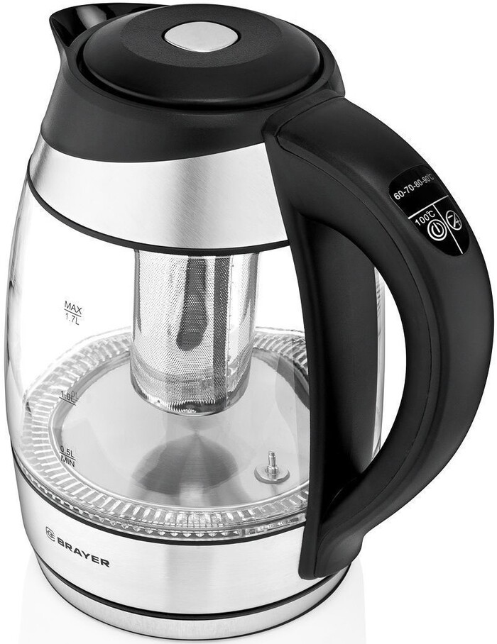 Электрический чайник Brayer BR1021 1.7 л, Черный №5