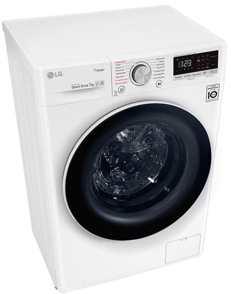 Стиральная машина LG AI DD F2V5HS0W, Белый детальное изображение - 4
