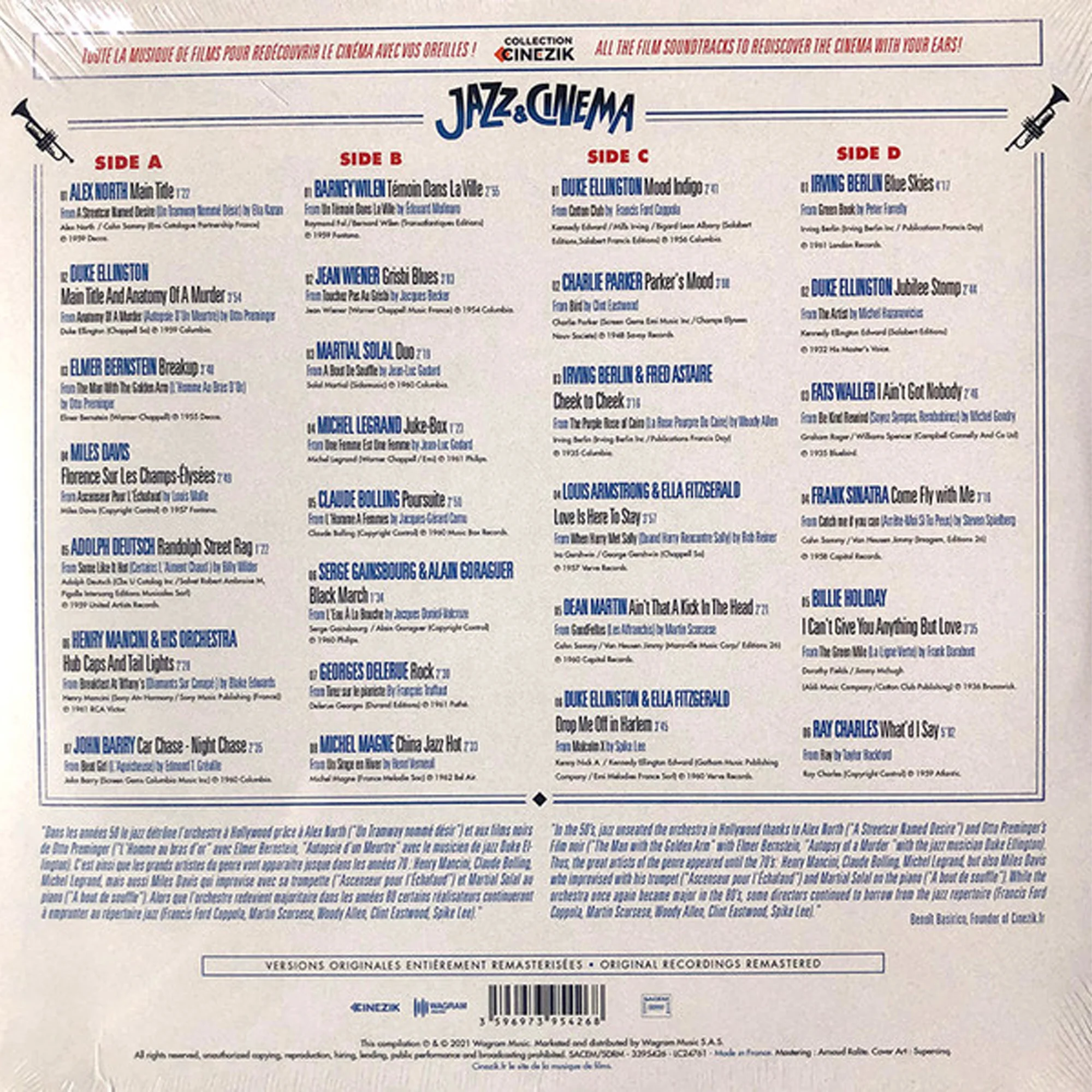 Виниловая пластинка Various Artists – Jazz & Cinema: Best Of Jazz in Movies LP детальное изображение - 2