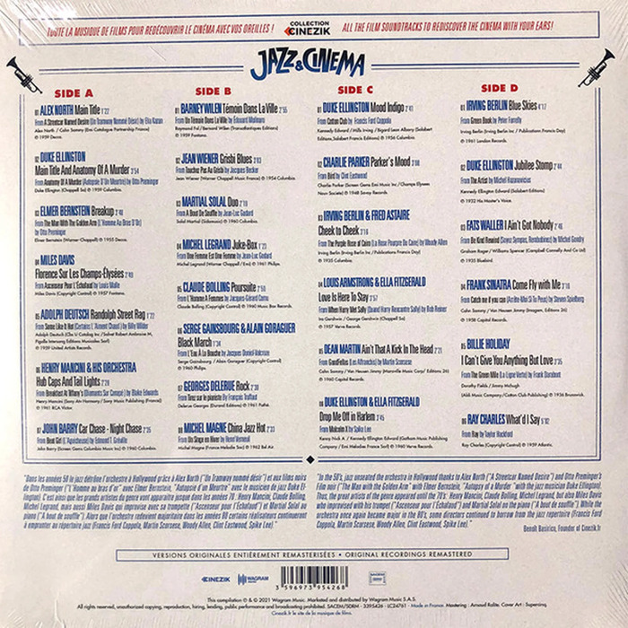 Виниловая пластинка Various Artists – Jazz & Cinema: Best Of Jazz in Movies LP №2