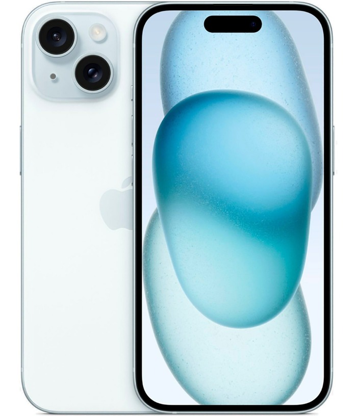 Смартфон Apple iPhone 15 256 Гб, Синий, nano SIM + eSIM №1