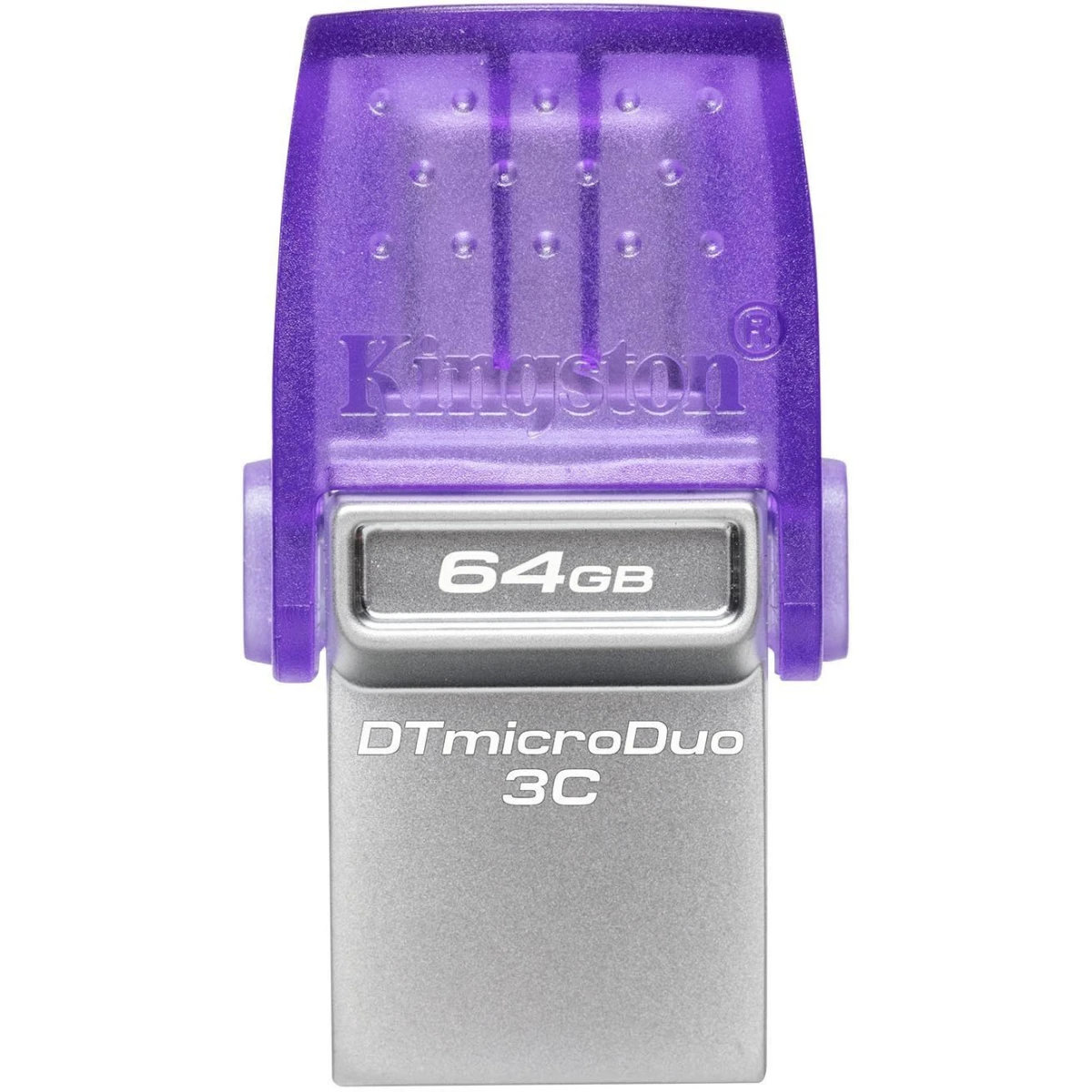 USB Flash накопитель Kingston DataTraveler microDuo 3C G3 (DTDUO3CG3/64 ГБ) 64 ГБ, фиолетовый детальное изображение - 2