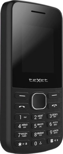 Кнопочный телефон Texet TM-117, черный детальное изображение - 3