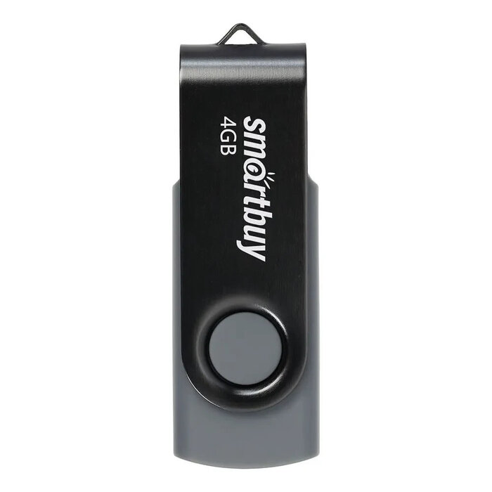 USB Flash накопитель SmartBuy Twist (SB004 ГБ2TWK) 4 ГБ, черный №1