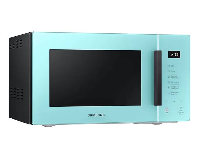 Микроволновая печь Samsung Bespoke MG23T5018AN, Голубой детальное изображение - 2