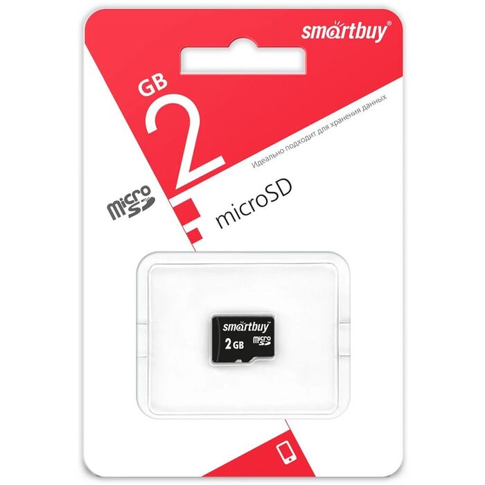 Карта памяти SmartBuy MicroSD (SB2GBSD-00), 2 Гб №1
