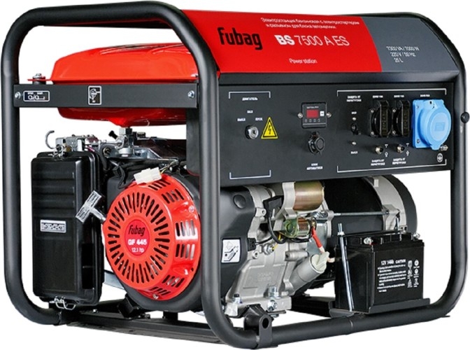 Генератор бензиновый FUBAG BS 7500 A ES 641031, 7 кВт, Красный детальное изображение - 2