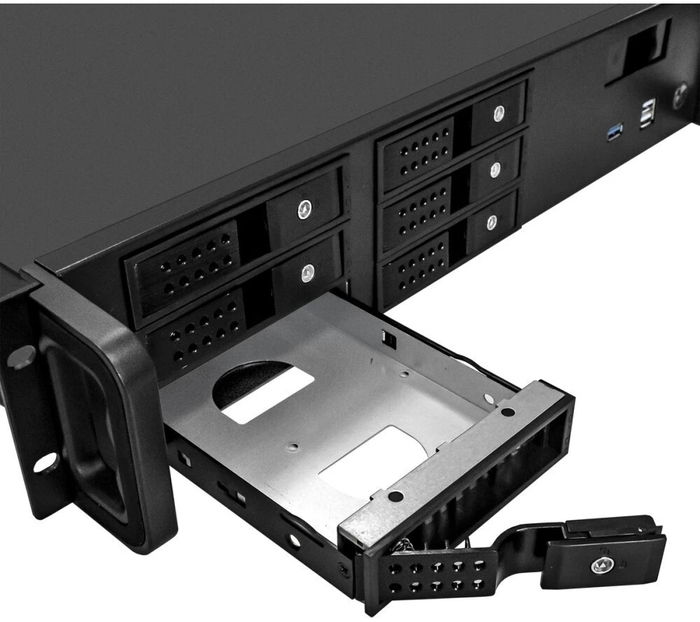 Серверный корпус ExeGate Pro 2U480-HS06, без БП, Черный №5