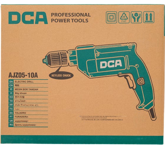 Дрель DCA AJZ05-10A (Keyless), 500 Вт детальное изображение - 9