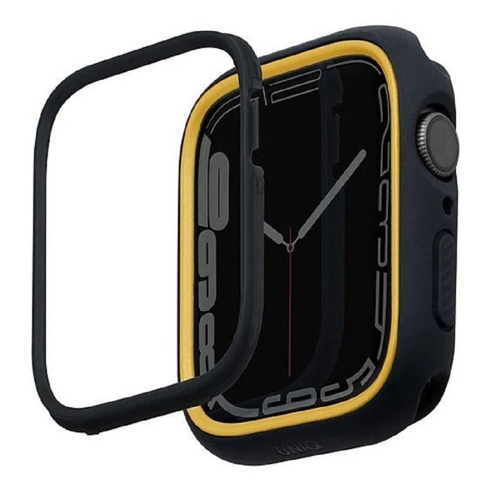 Чехол Uniq Moduo со сменным безелем для Apple Watch 41/40 мм, Black/Mustard (41MM-MDBLKMUS) №2