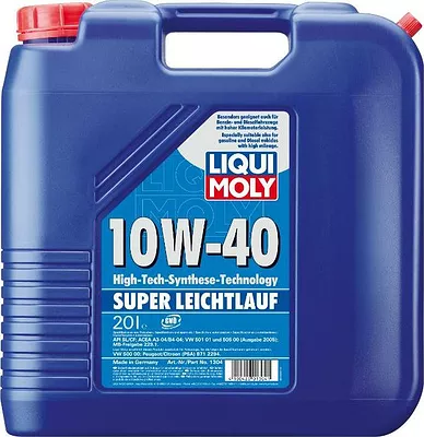 Моторное масло Liqui Moly Super Leichtlauf 10W-40, 1304, 20 л  детальное изображение - 1