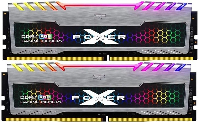Оперативная память Silicon Power XPower Turbine RGB DDR4 3600MHz, SP016GXLZU360BDB, 2x8 Гб KIT, 16 Гб №1