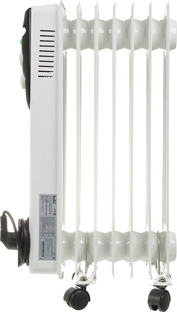 Масляный радиатор Ballu Classic BOH CL-07WRN, Белый детальное изображение - 3